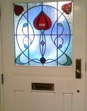 Art Nouveau Stained Glass Window