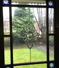 Crystal Glass on a Victorian "Margin" Door