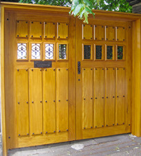 Custom Wooden Gates in the Spanish Style