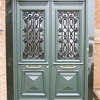 Traditional greek revival door