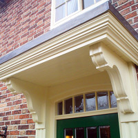 Wooden Porch in the Georgian Style