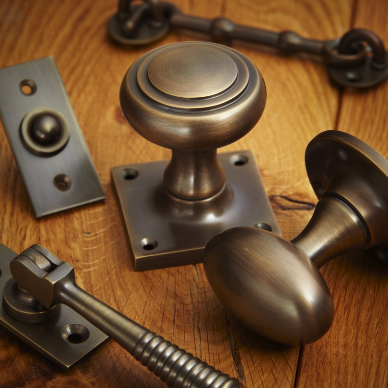 Antique Brass Door Furniture