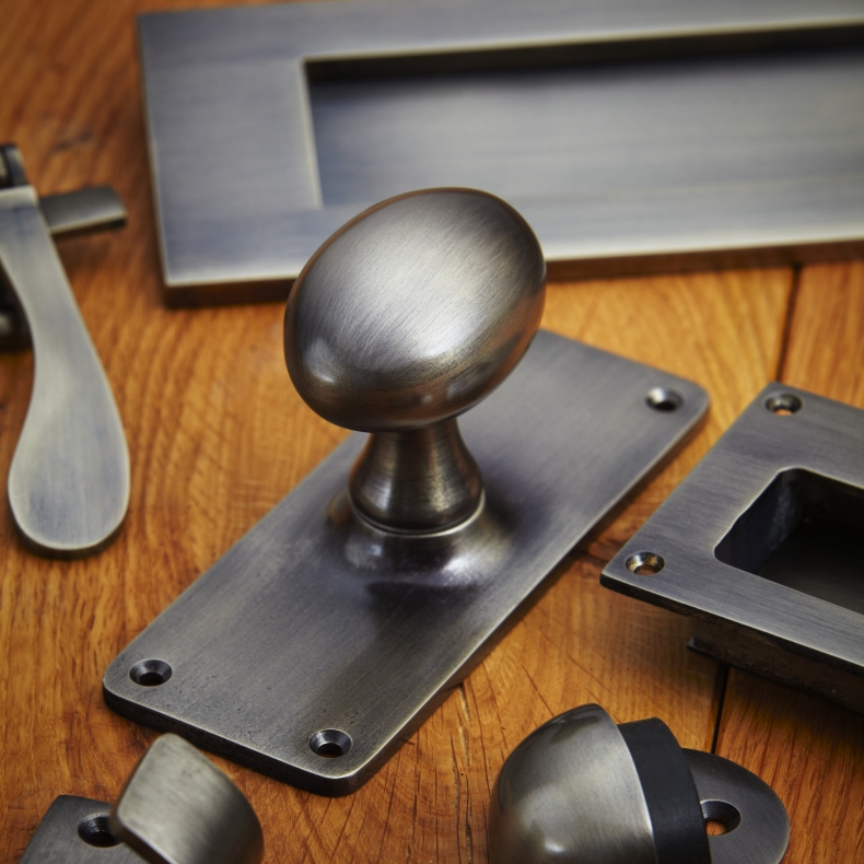Antique Nickel Door Furniture