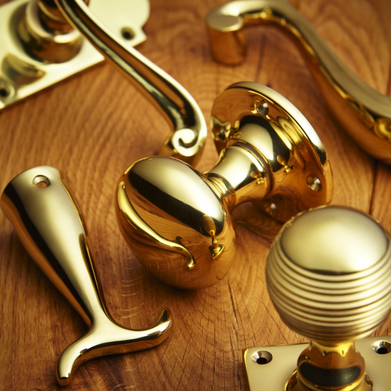 Polished Brass Door Furniture