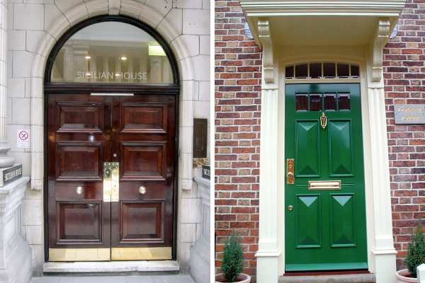 one example of our handmade Georgian entrance doors
