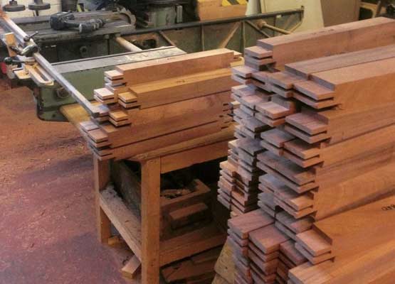 Wooden window casements