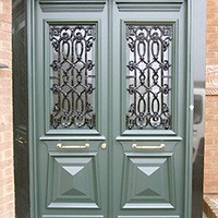 Traditional greek revival door